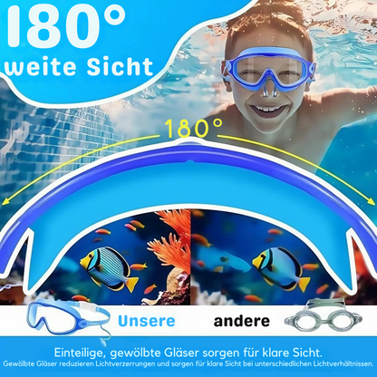 Schwimmbrille für Kinder mit großem Rahmen