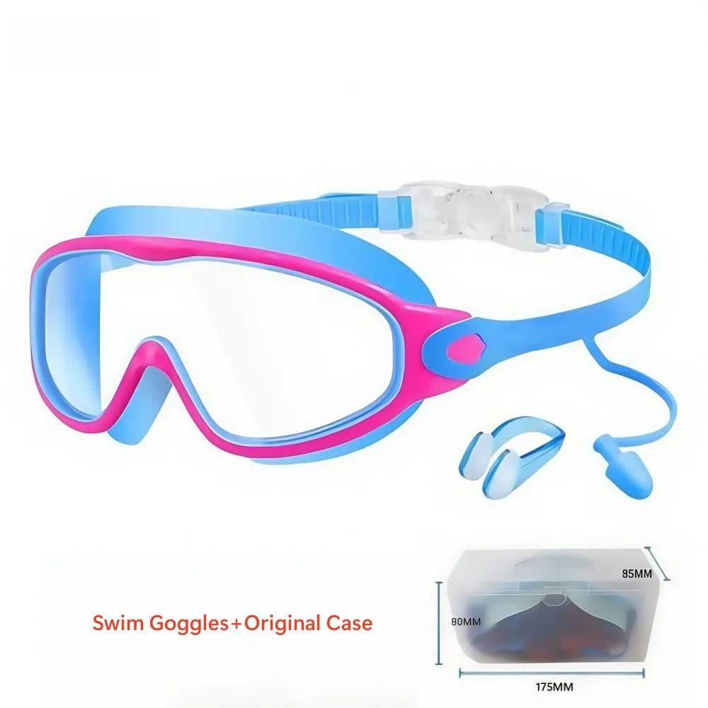 Schwimmbrille für Kinder mit großem Rahmen