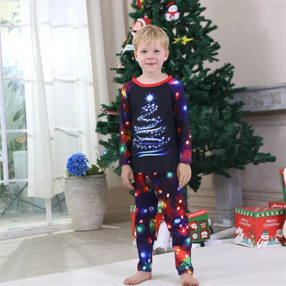 Weihnachts Familien Partnerlook Pyjamas 2025 | Eltern Kinder Set