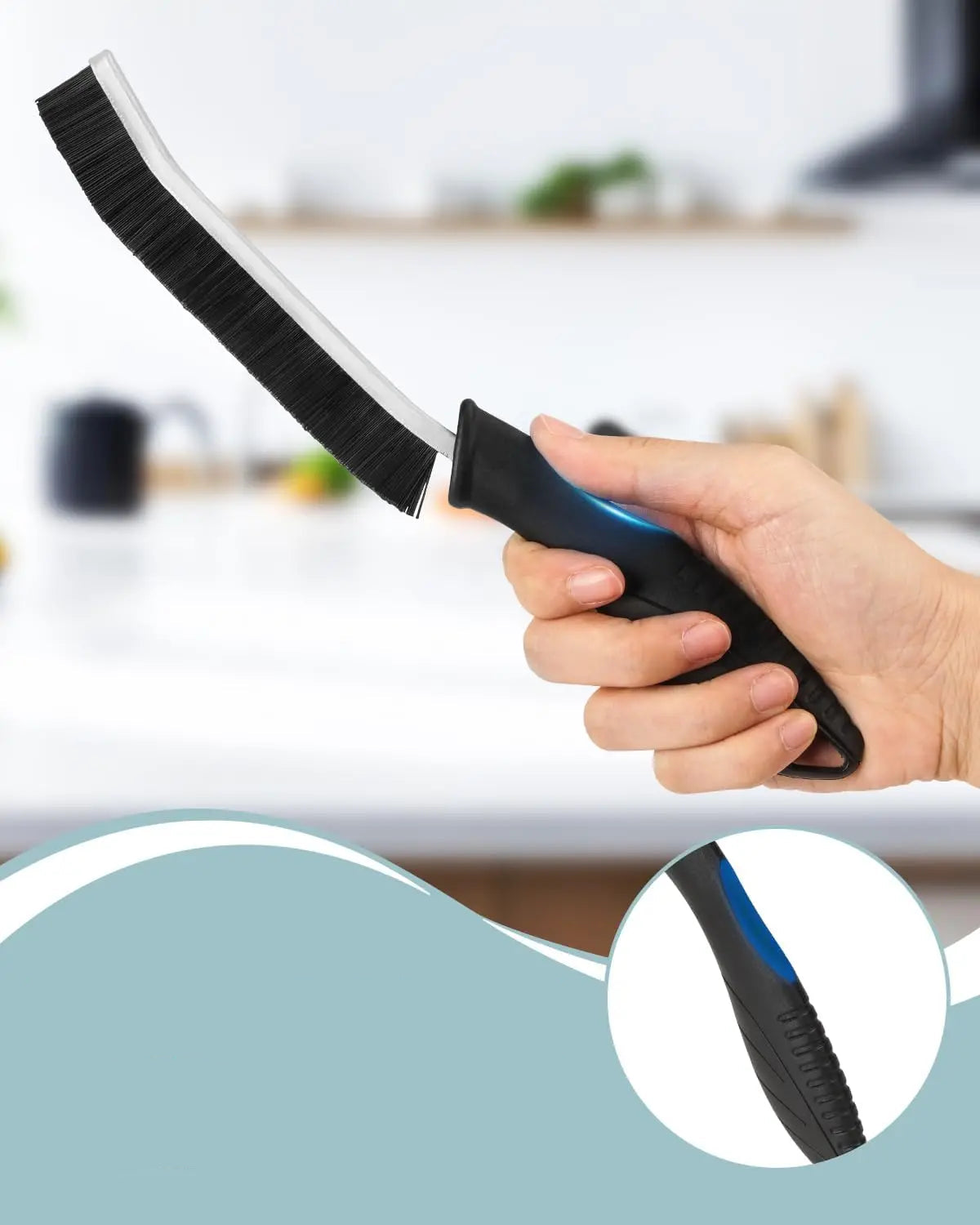 Fugenreinigungsbürste für Bad und Haushalt, Reinigungswerkzeug