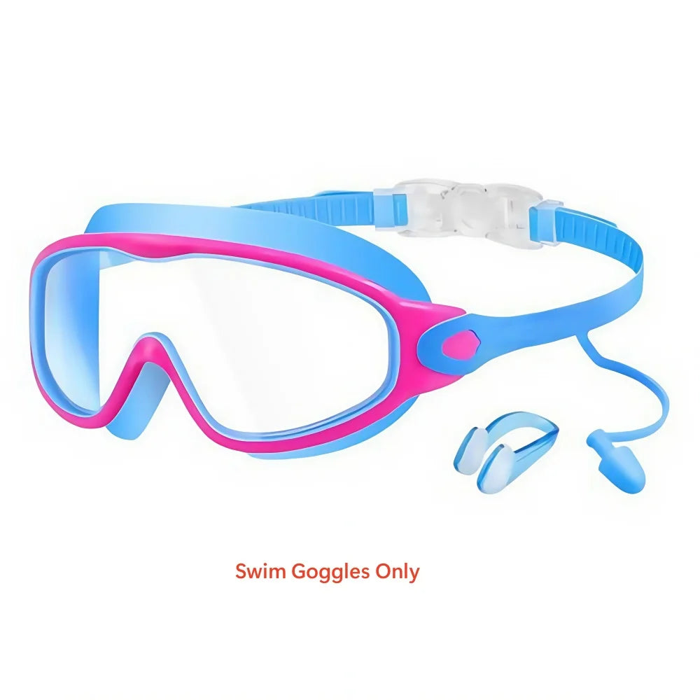 Schwimmbrille für Kinder mit großem Rahmen