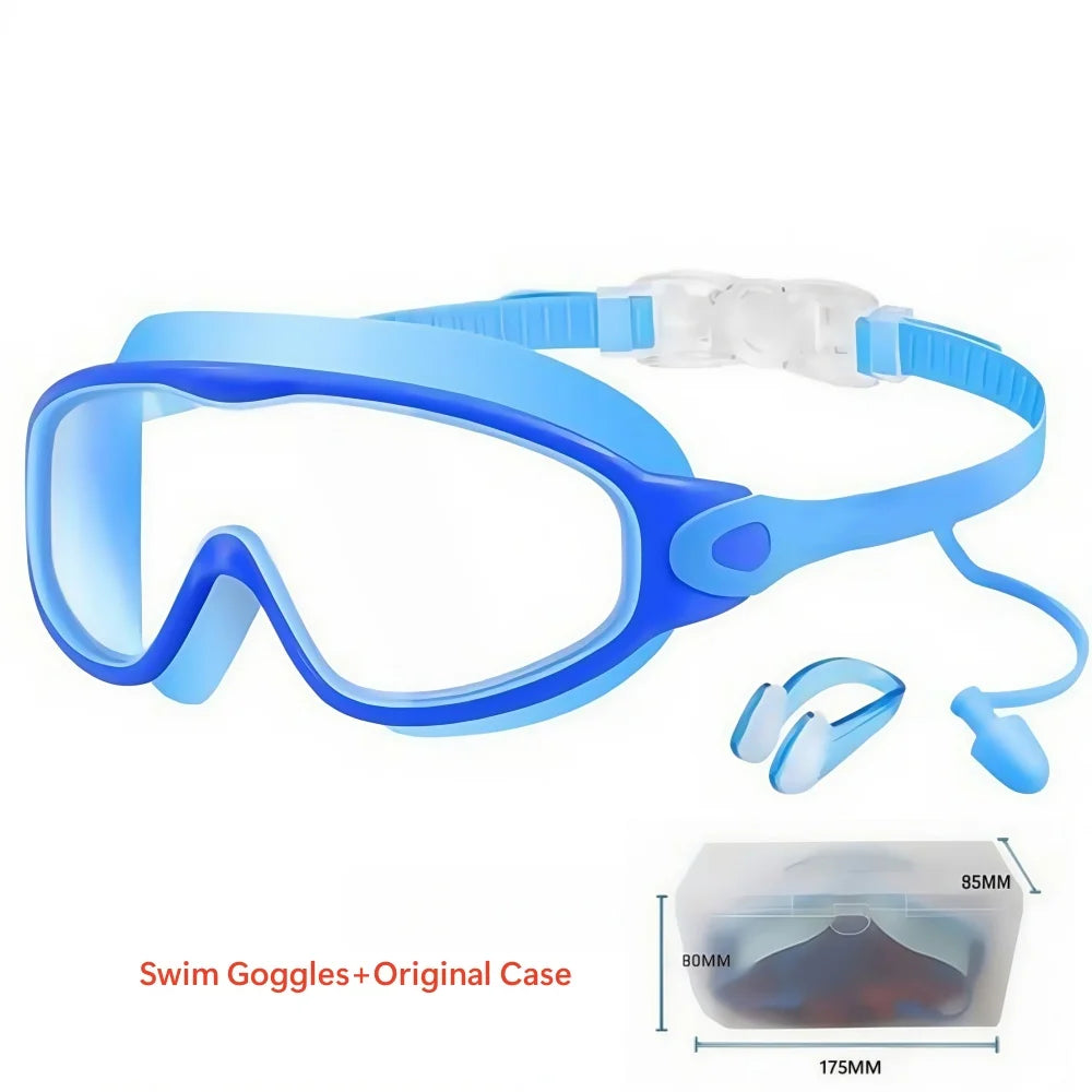 Schwimmbrille für Kinder mit großem Rahmen