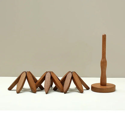 Holz Untersetzer mit Baumdesign – Hitzebeständig & Dekorativ für Töpfe