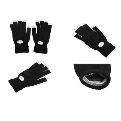 LED Leuchthandschuhe Party Rave Blinkend Für Kinder & Erwachsene