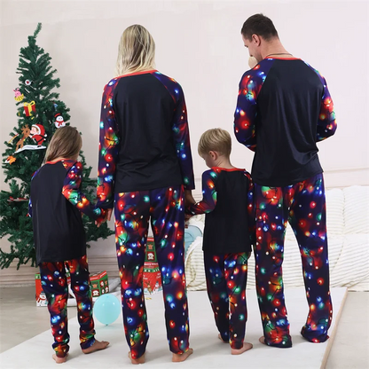 Weihnachts Familien Partnerlook Pyjamas 2025 | Eltern Kinder Set