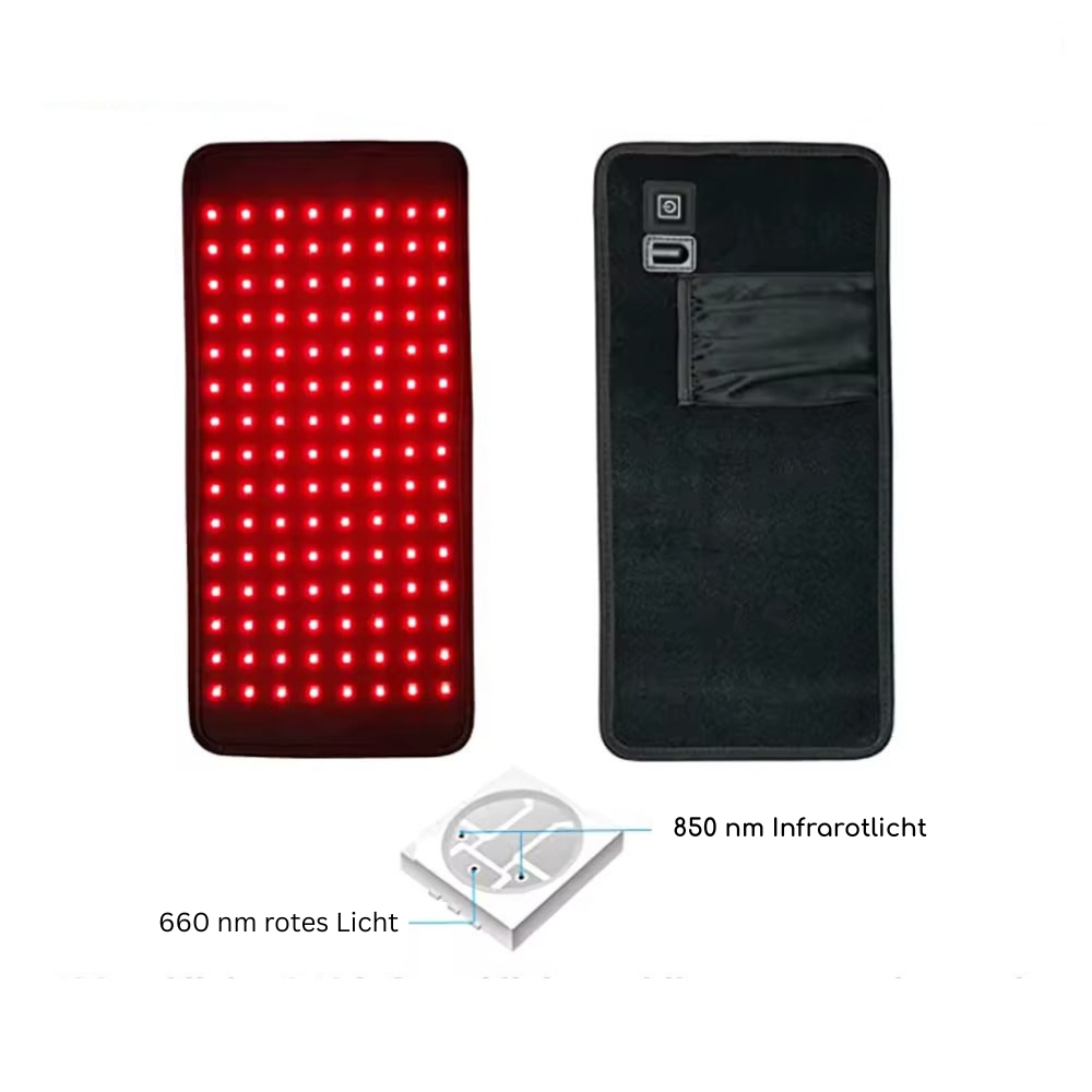 Rotlicht-Therapie-Gürtelgerät zur Schmerzlinderung am Körper