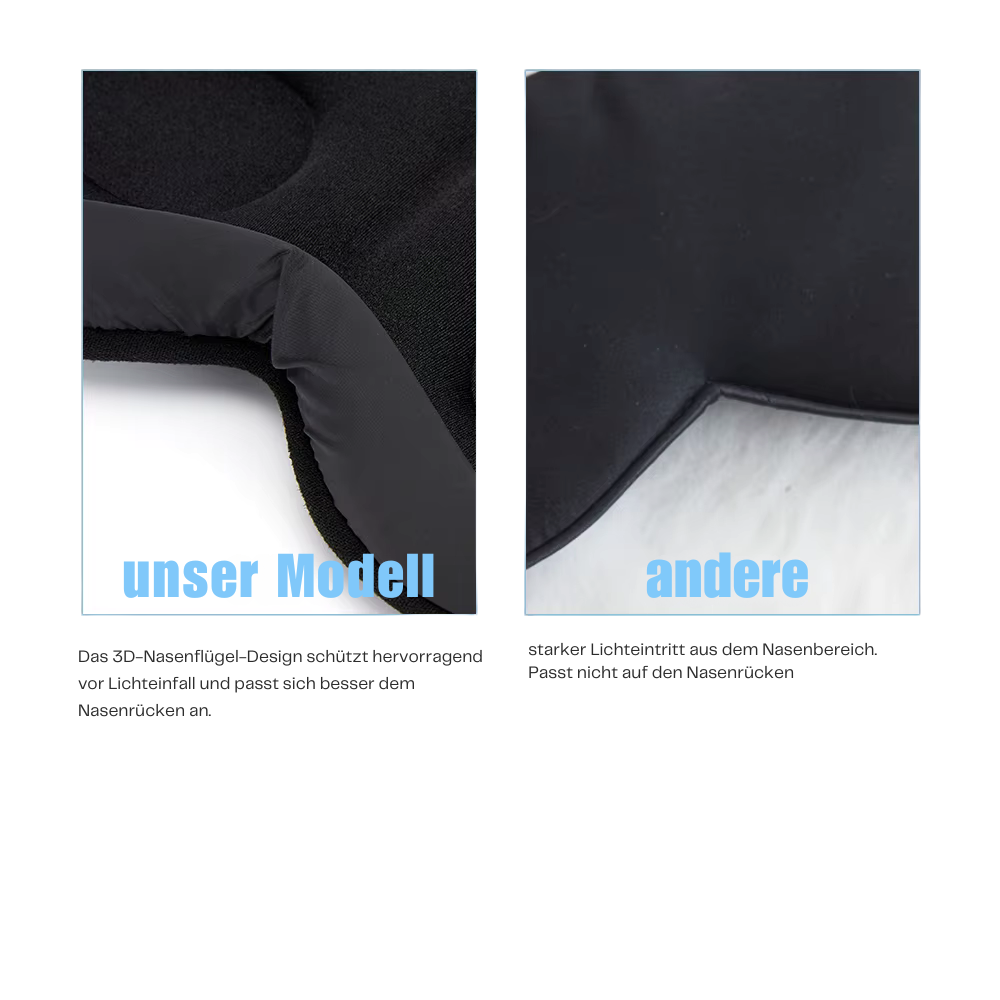 3D Wimpernschutz Schlafmaske